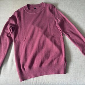 Arach  and Cloz Womens Mock Neck Pullover Pink Sweater - Small